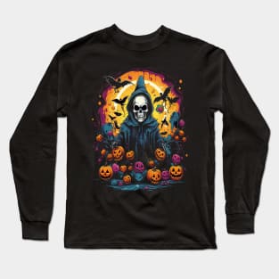 Halloween Grim Reaper Long Sleeve T-Shirt